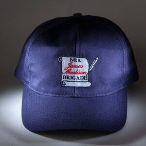 NRA Hat Mens OS Blue James Madison Brigade National Rifle Association Cap